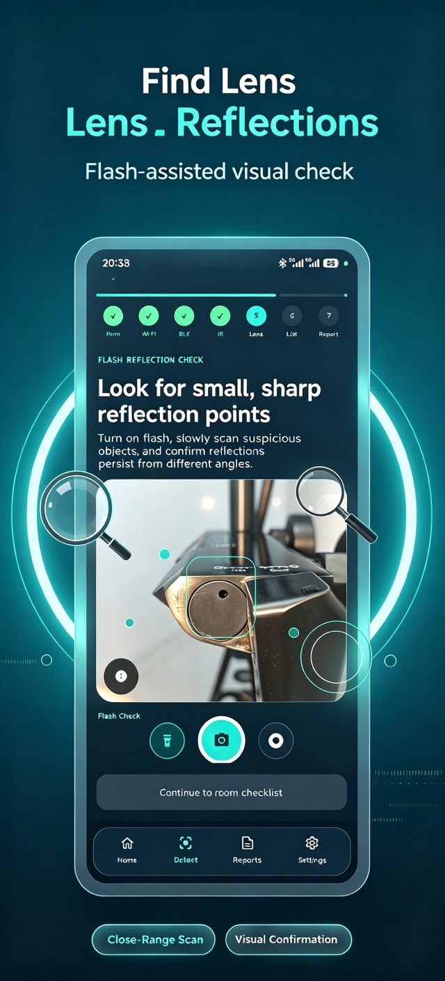 LensWise lens reflection check screenshot